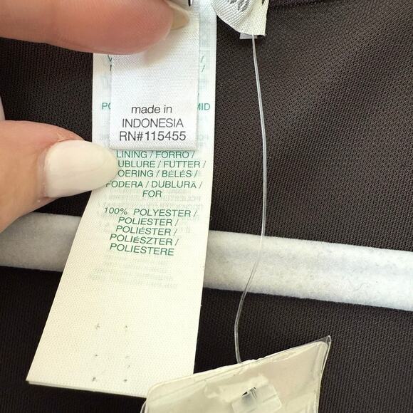 MNG Mango ZSD Delphine Brown Beaded Waist V-Neck Cocktail Dress NWT L - Picture 5 of 8